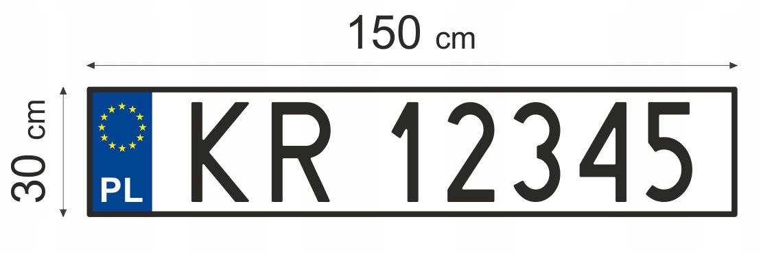 Большой номерной знак TIR полуприцеп