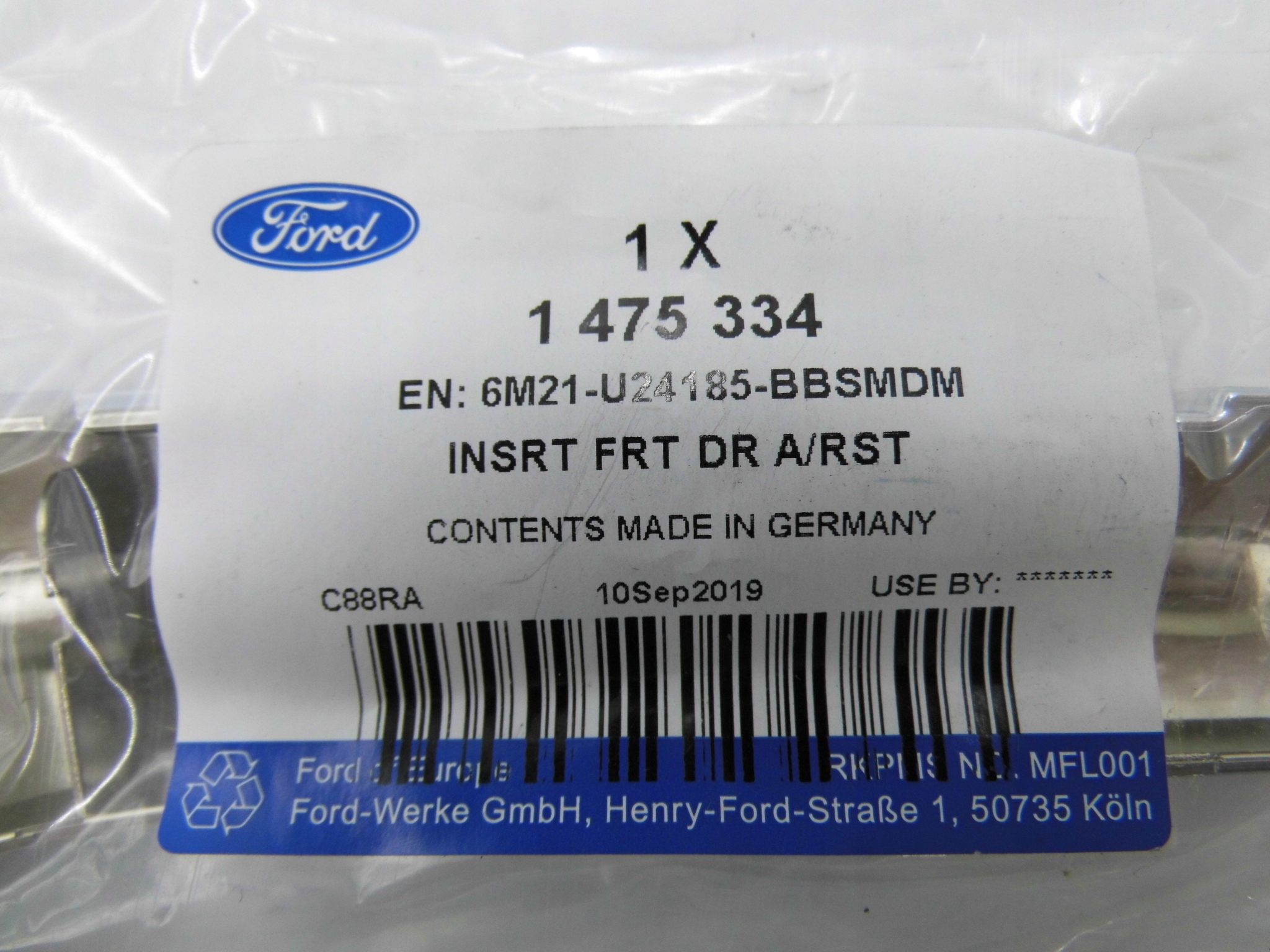 NAKLADKA UCHWYTU DRZWI PRZOD LEWA S MAX 1 GALAXY Car type Passenger cars