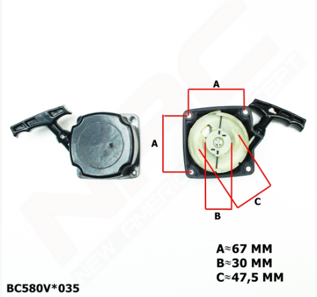 

Rozrusznik Szarpak Do Kosy Nac BP540-30B-V