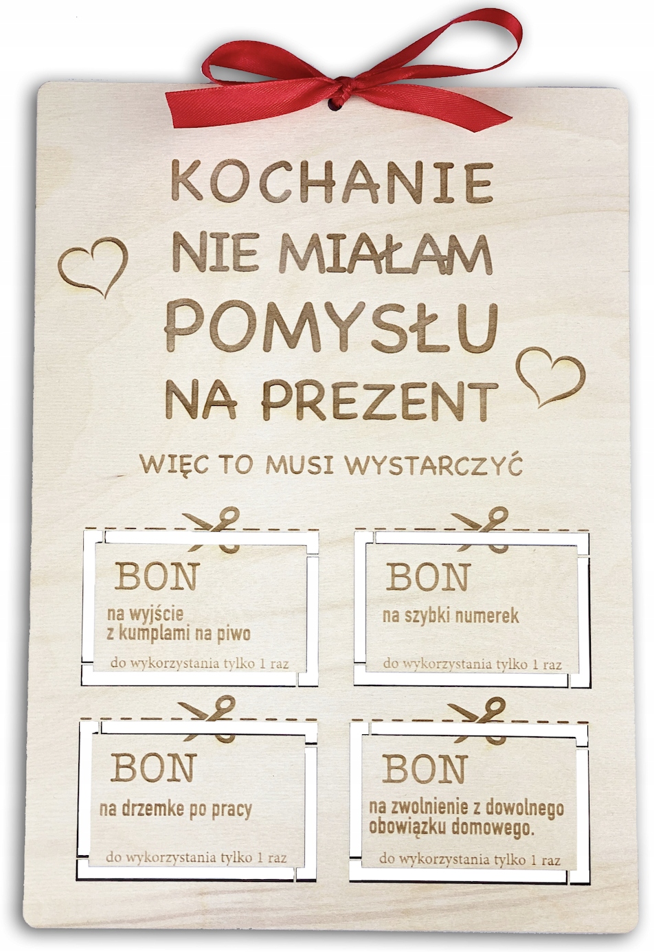 

Walentynki bon dla niego dla niej