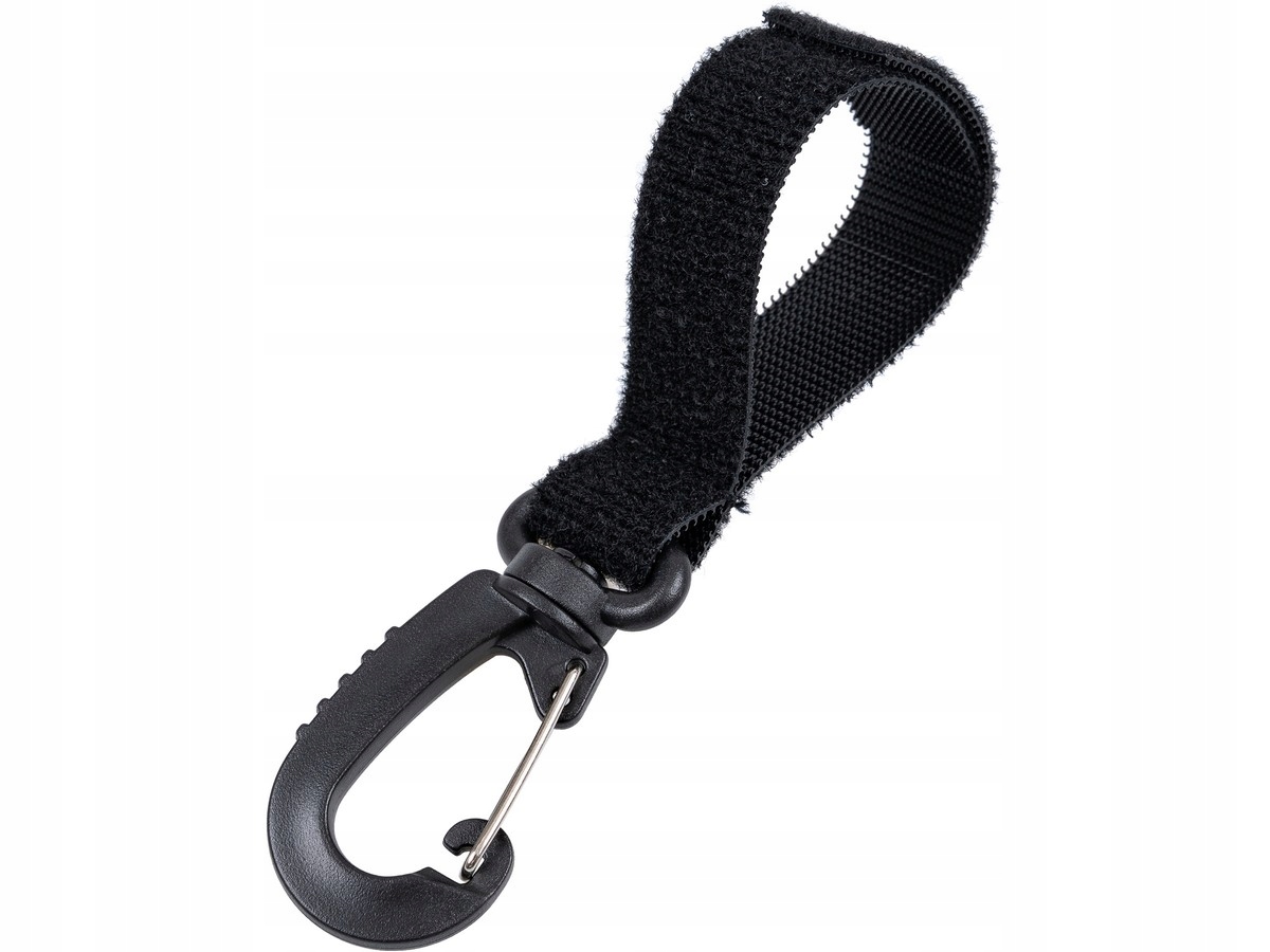 

Haczyk Z Rzepem na Torbę Do Wózka zaczep uchwyt