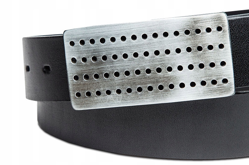 PASEK SKÓRZANY MĘSKI Betlewski czarny klamra skóra pas w pudełku na prezent Marka Betlewski