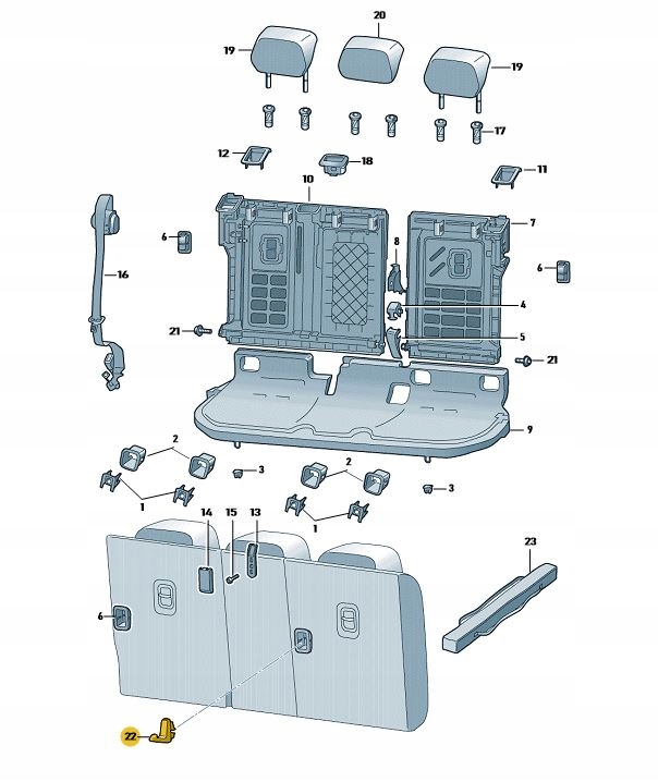 HACZYK UCHWYT TOPTETHER W BAGAŻNIKA SKODA Numer katalogowy producenta 57A867785A