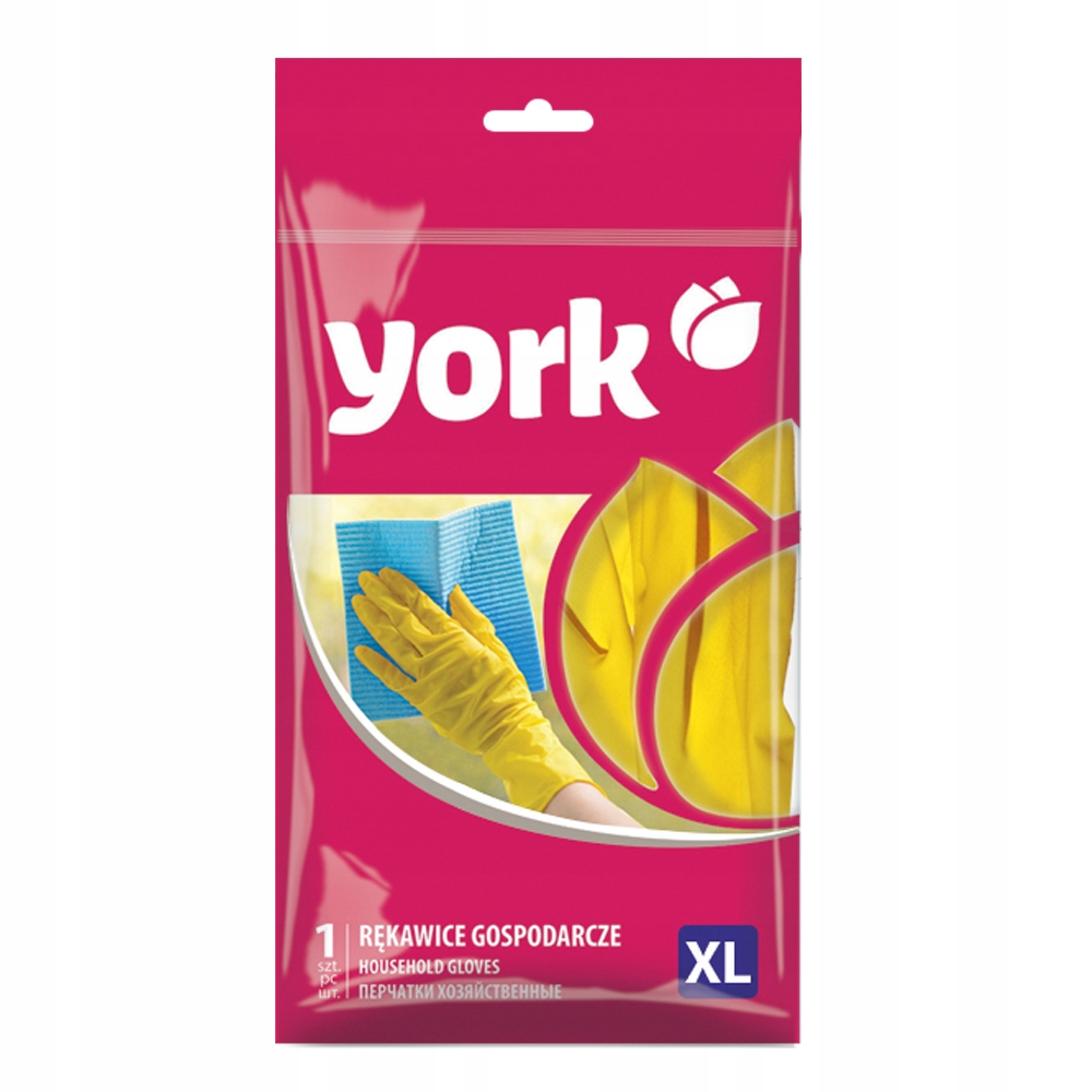 

York Rękawice gospodarcze gumowe duży rozmiar XL
