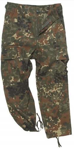 

Spodnie wędkarskie Taktyczne bojówki Flecktarn 164