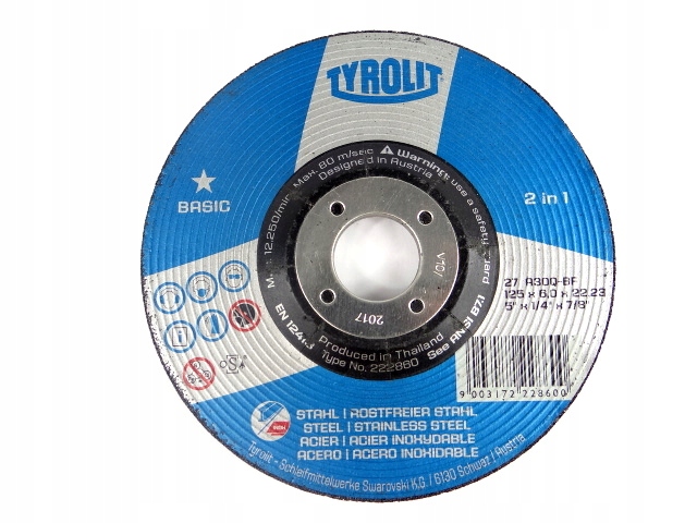 

Tarcze tarcza Do Szlifowania Stali 125mmX6mm