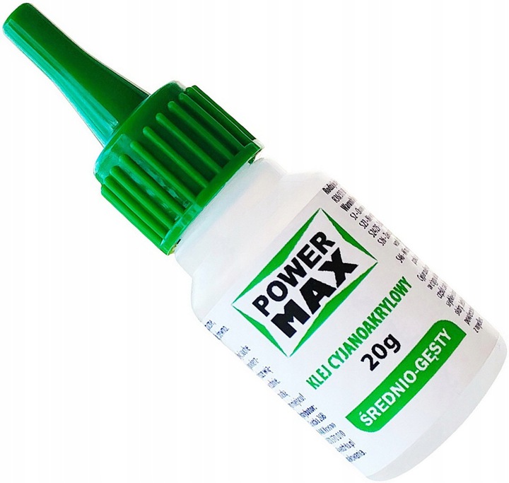 

Klej Średnio-gęsty Cyjanoakrylowy Max Power 20g