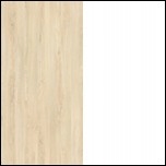 Szafka nocna DROP 13, fjord+biały/platyna, GRATISY Marka ML Meble