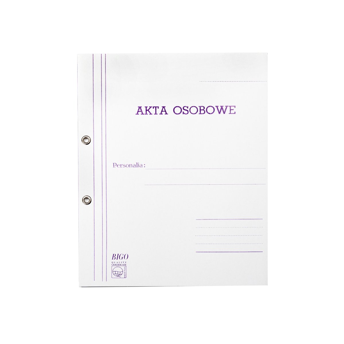 

Bigo Teczka Akt Osobowych Oczkowa opk.10 sztuk