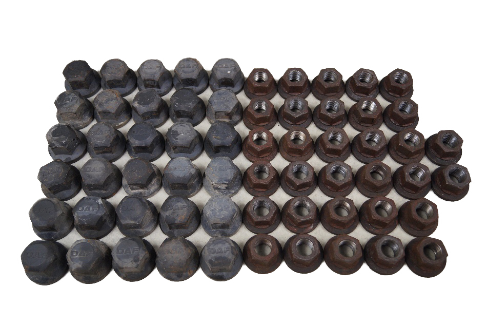 ГАЙКИ ДЛЯ КОЛЕСНЫХ ДИСКОВ + КОЛПАЧКИ KPL DAF LF 45/55