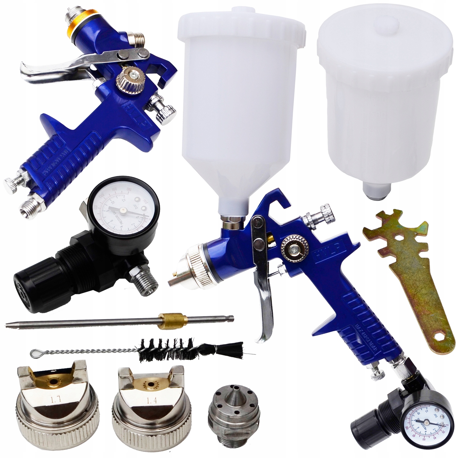 PISTOLET DO MALOWANIA LAKIERNICZY REDUKTOR + DYSZE