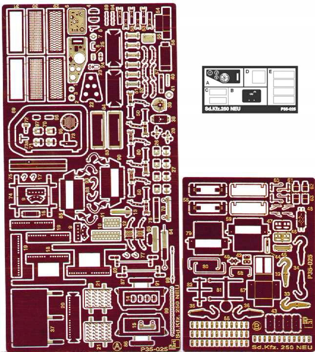 Part P35-025 1/35 Sd.Kfz.250 Neu (Dragon)