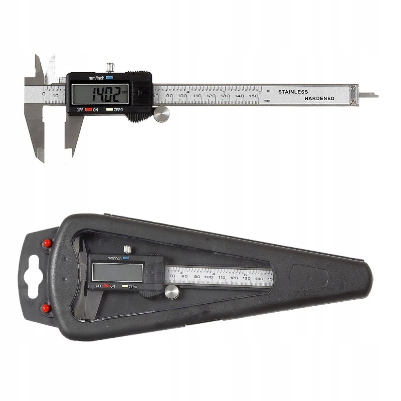 ЕЛЕКТРОННИЙ ШТАНГЕНЦИРКУЛЬ 150 ММ 0,03 ММ + ЧОХОЛ PROLINE