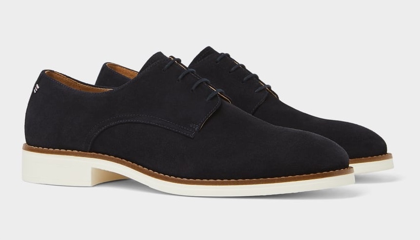 ZARA GRANATOWE SKÓRZANE BUTY DERBY CASUAL 44 NOWE Model Derby