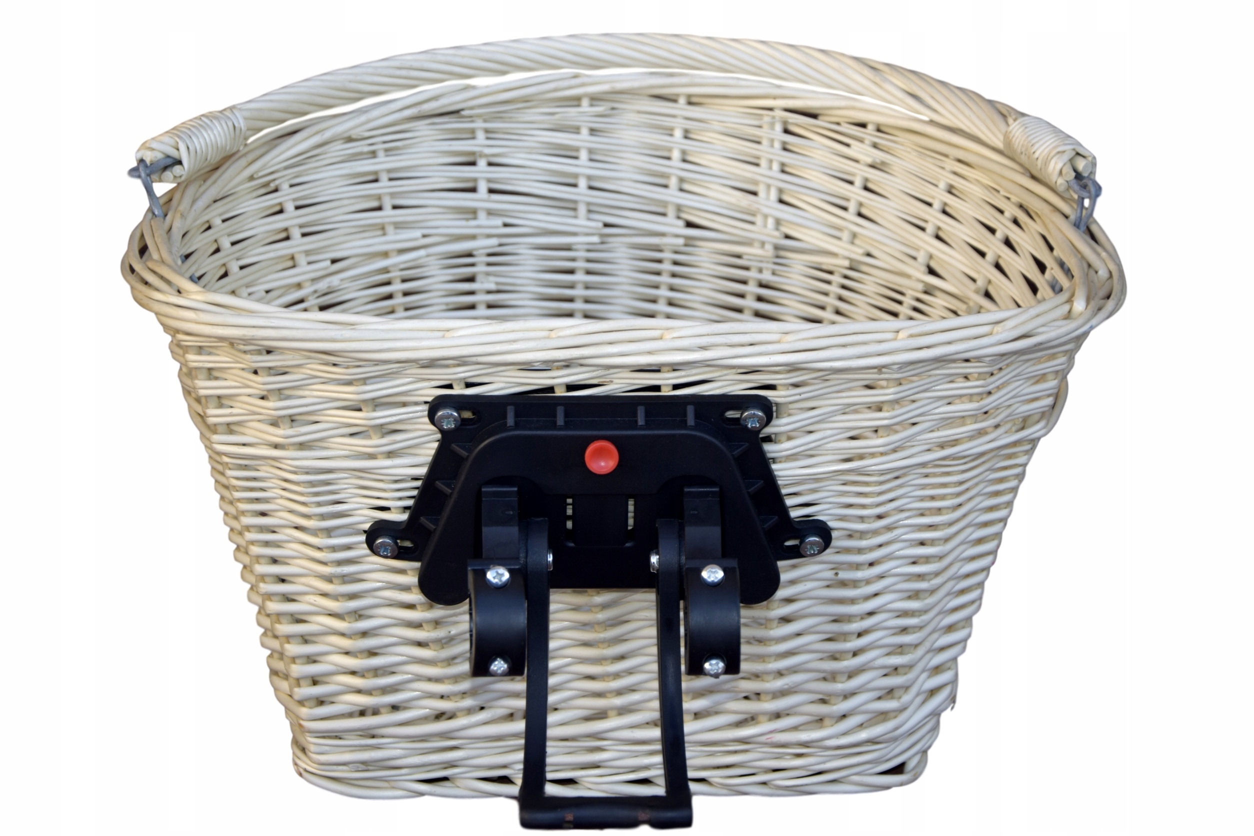 Koszyk wikliny na ROWEROWY clips rower Kosz BIAŁY Obciążenie maksymalne 5 kg