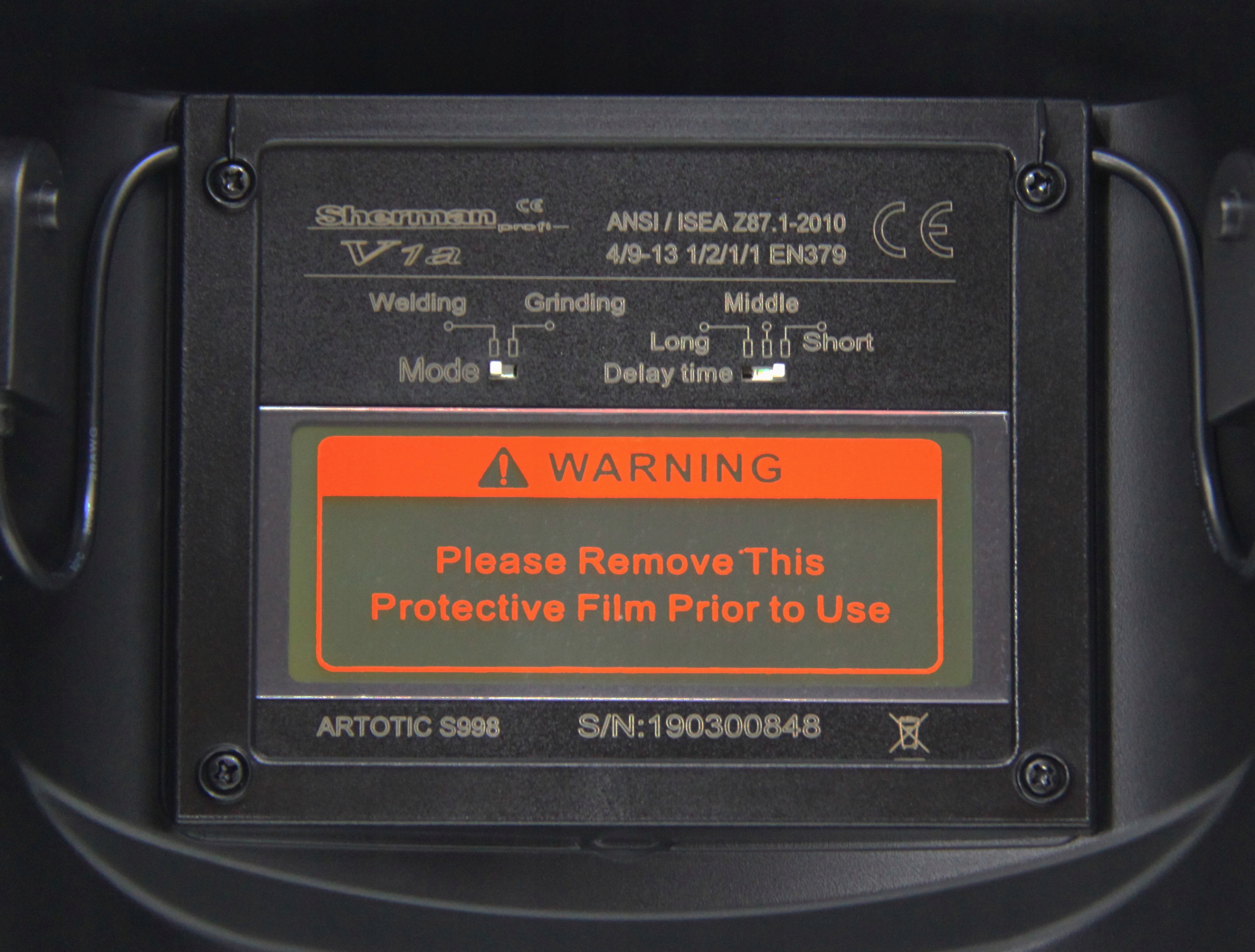 PRZYŁBICA SHERMAN V1a SAMOŚCIEMNIAJĄCA AUTOMATYCZNA TRUE COLOR CZARNA Rodzaj przyłbica