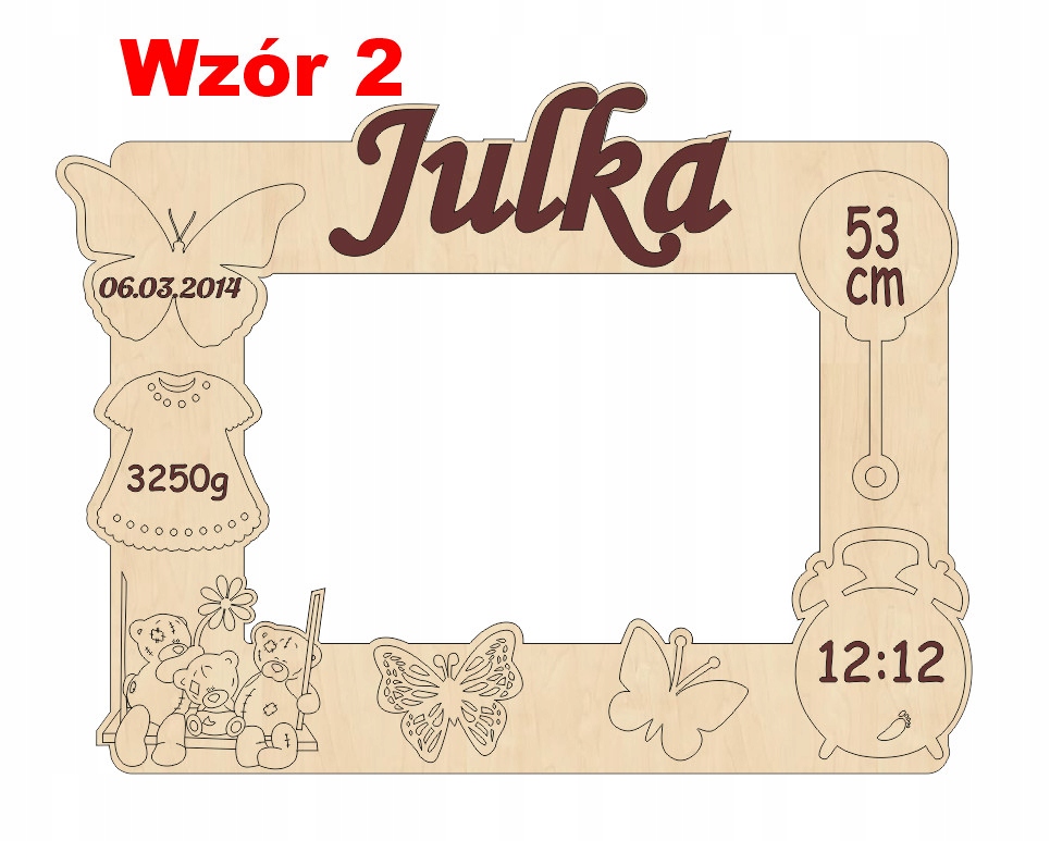 Ramka na zdjęcie dziecka grawer 15x10 metryczka Bohater brak