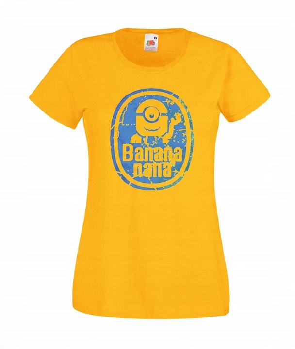

M Koszulka Damska Minionki Minions Banana Wzory