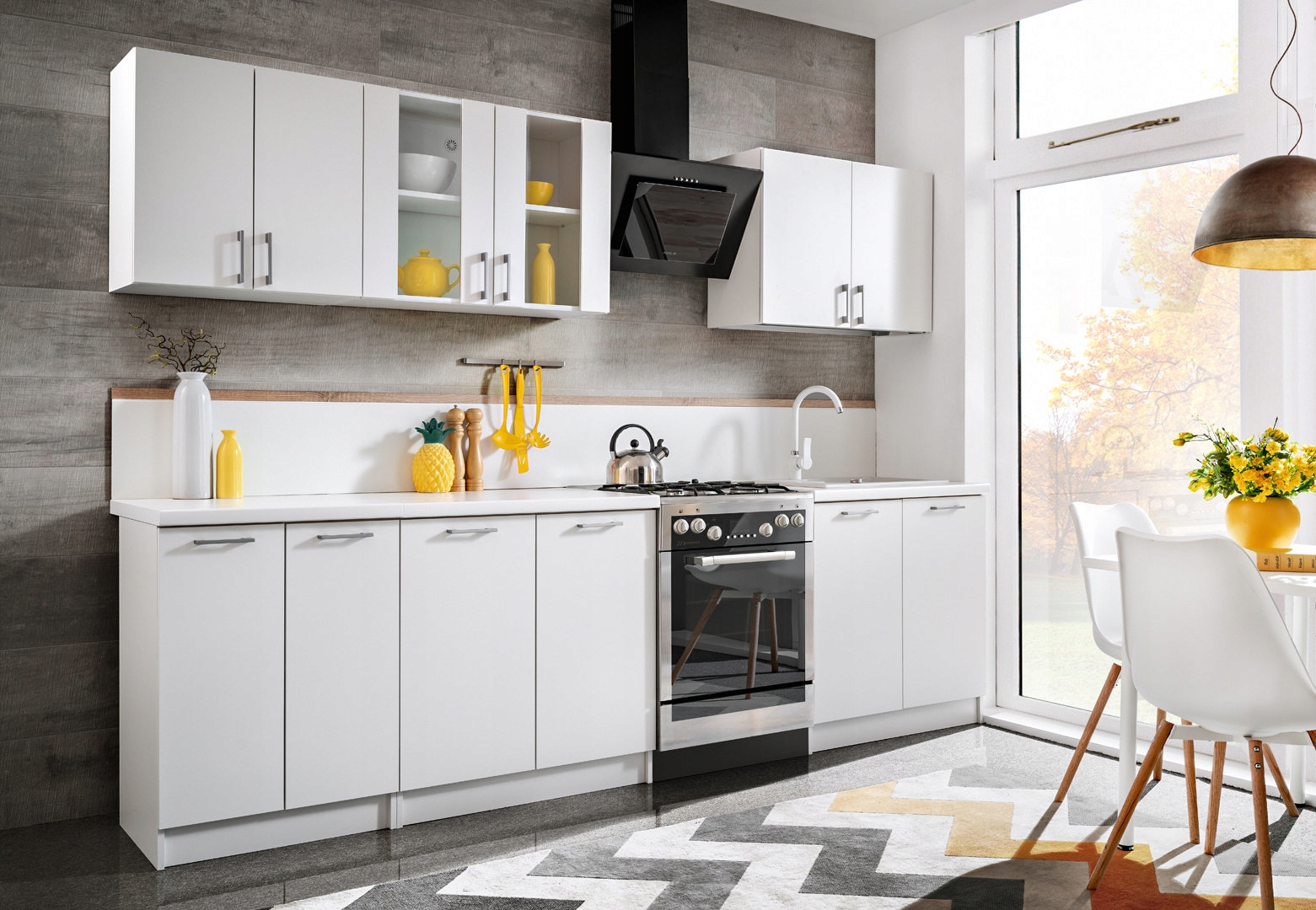 Meble Kuchenne Max Biały Połysk 2,8 m