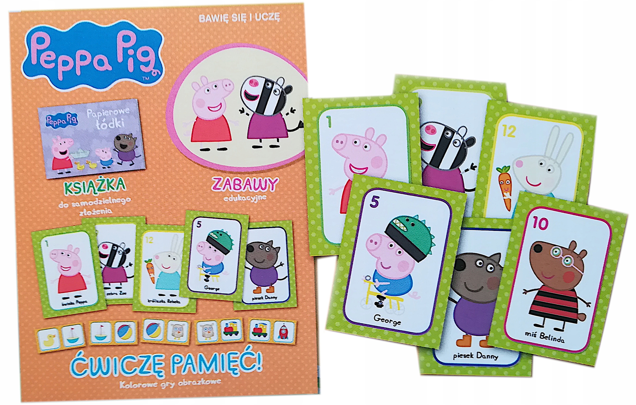 ŚWINKA PEPPA ; ĆWICZĘ PAMIĘĆ: D-X