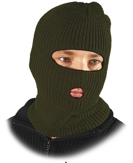 CZAPKA KOMINIARKA Z OTWOREM NA OCZY I USTA CZKOM O