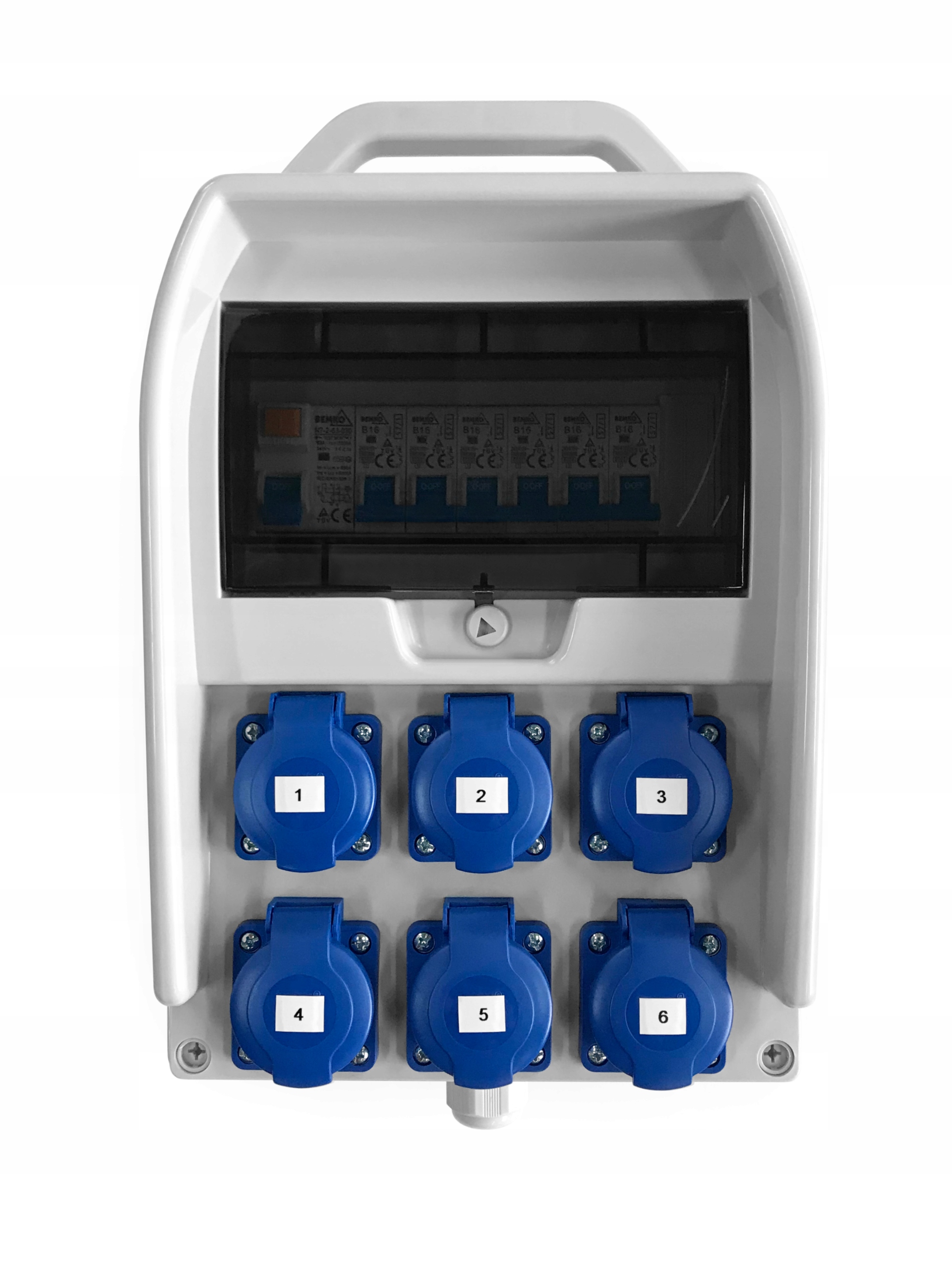 Stavební rozvaděč 6x230V bez ochrany B.18.300-11BR Pawbol
