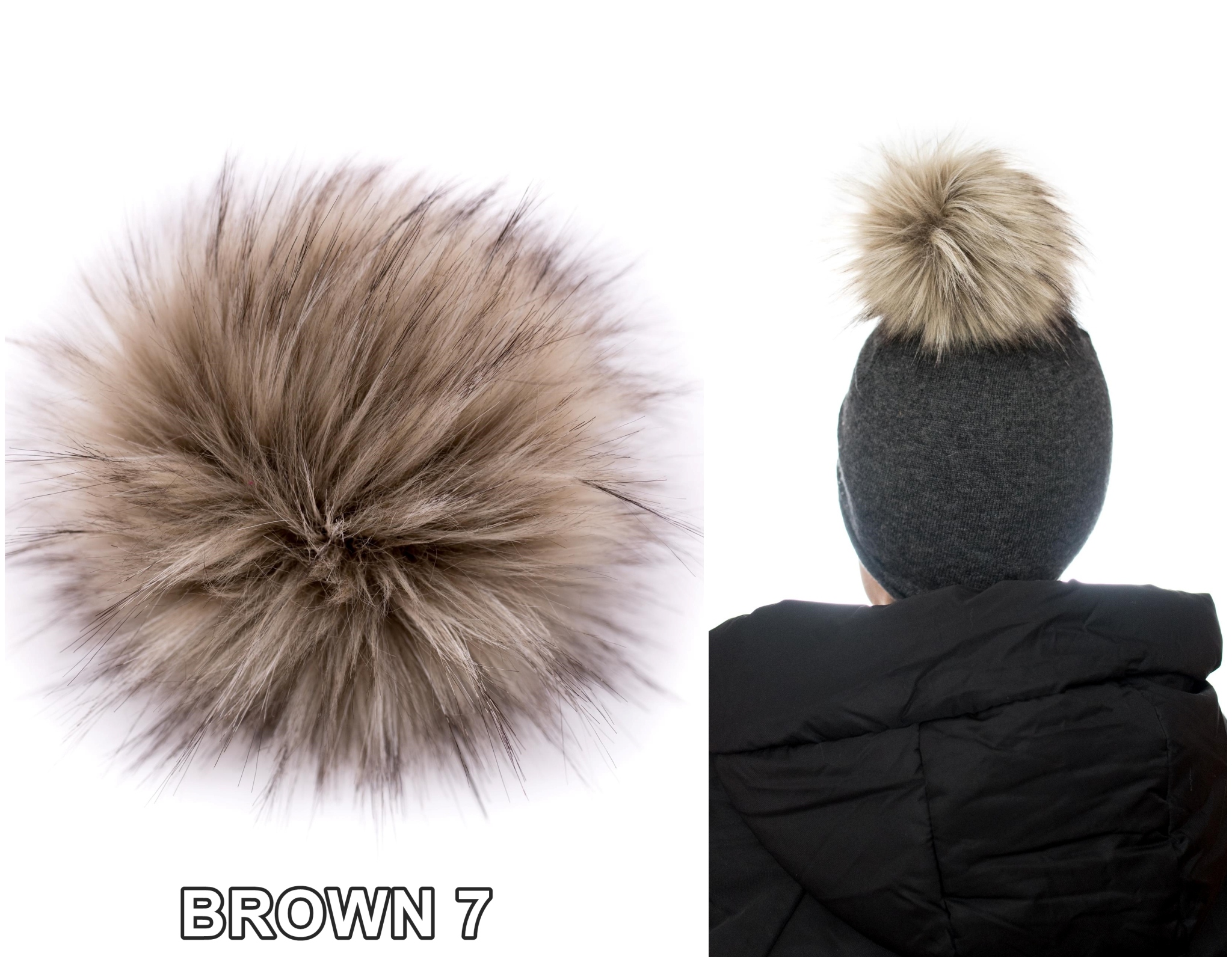 POMPON DO CZAPKI FUTRO LIS JENOT 15CM JAKOŚĆ !!!!