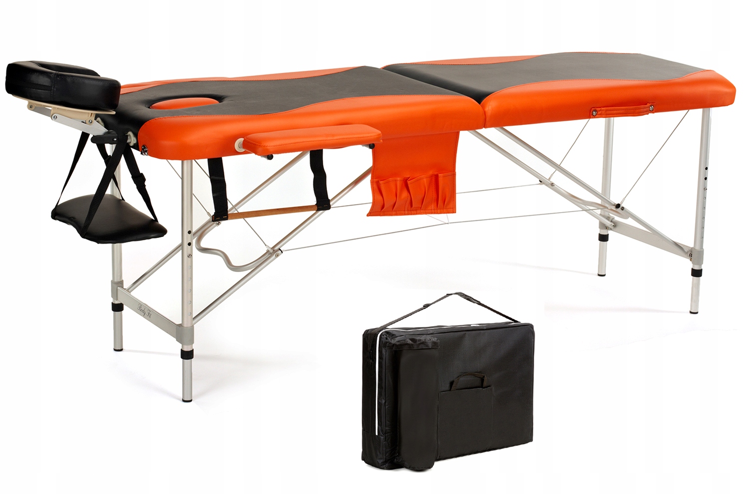 

Stół Łóżko Do Masażu 2 Segmenty Alu Lekkie + Torba