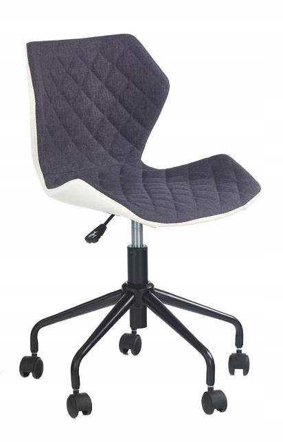 Biurowy Fotel Obrotowy Matrix biały popielaty