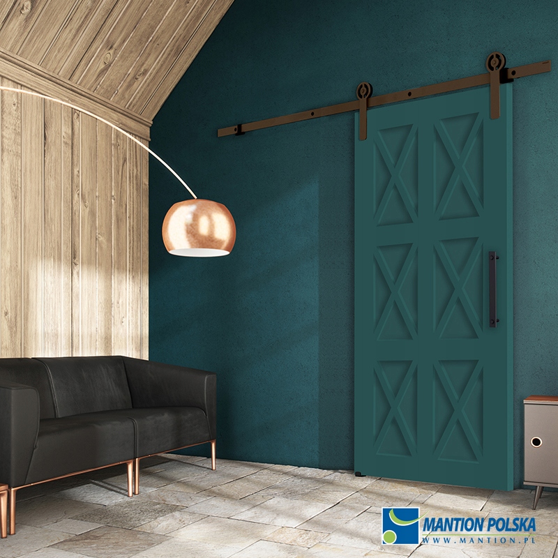 System przesuwny LOFT Retro Ran rdza barn door