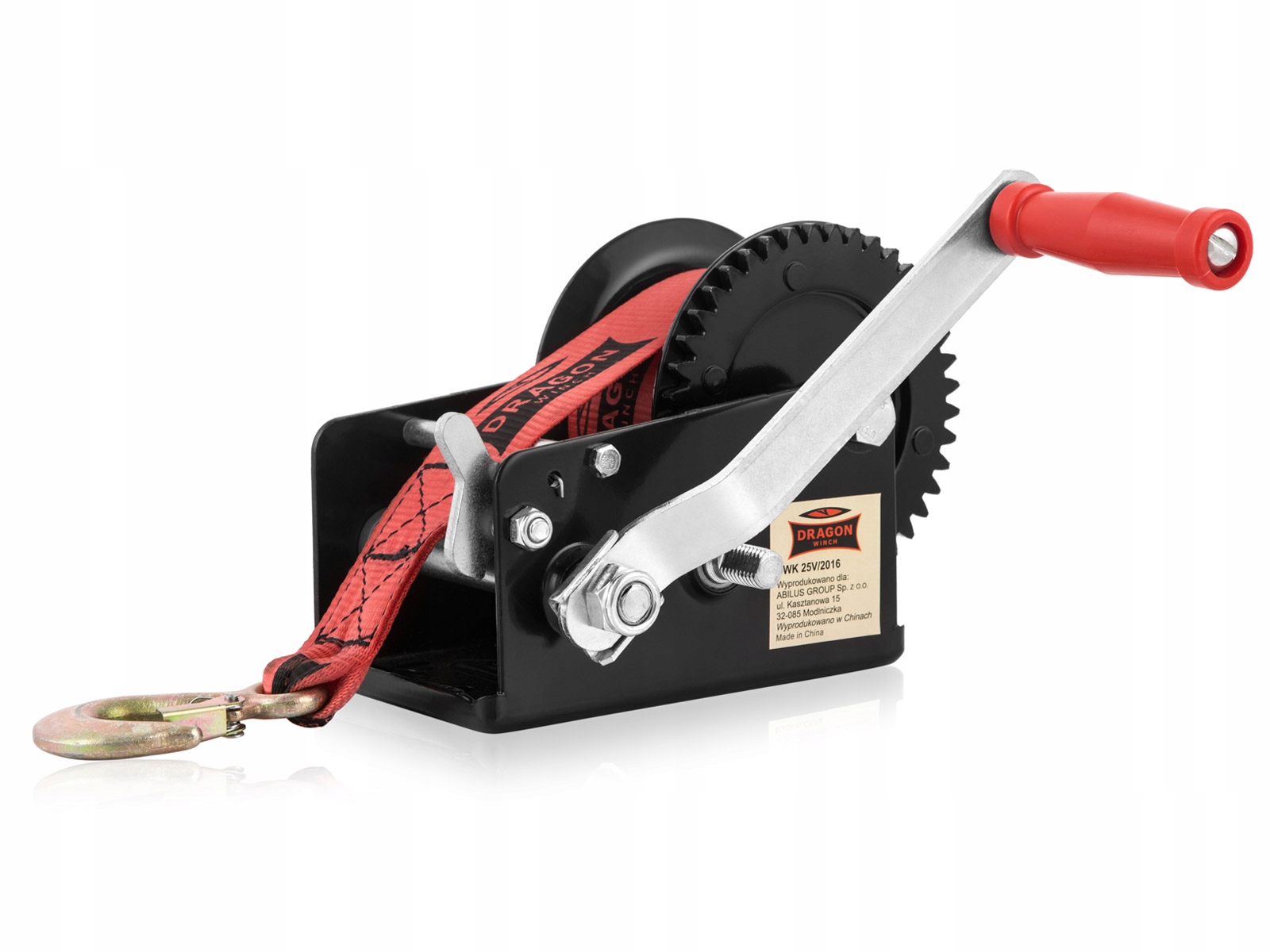 WYCIĄGARKA RĘCZNA KORBOWA PASOWA 1133kg WCIĄGARKA lebiodka przenośna DRAGON Kod producenta DWK 35V PAS
