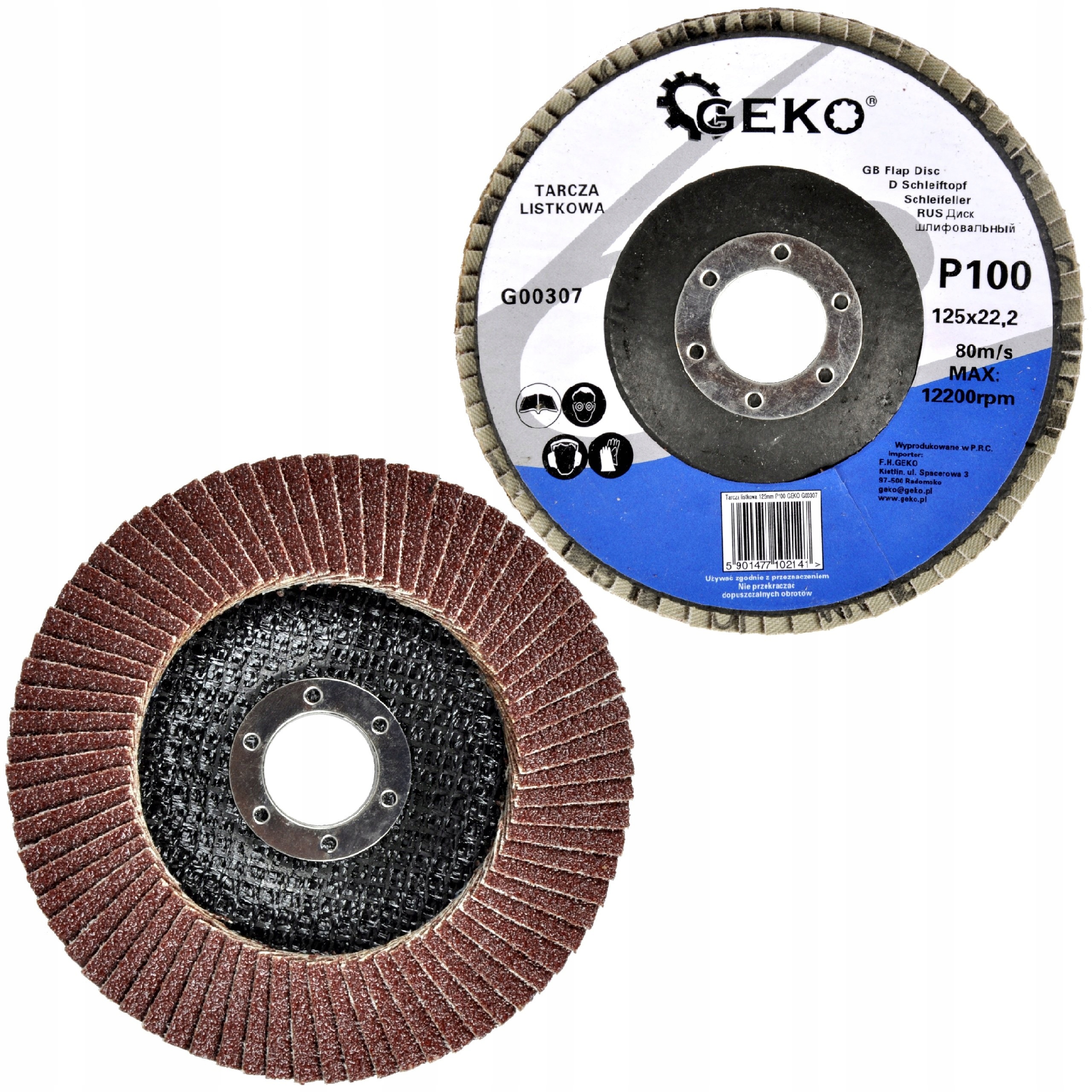 

Geko Tarcza Listkowa Lamelkowa 125mm P 100