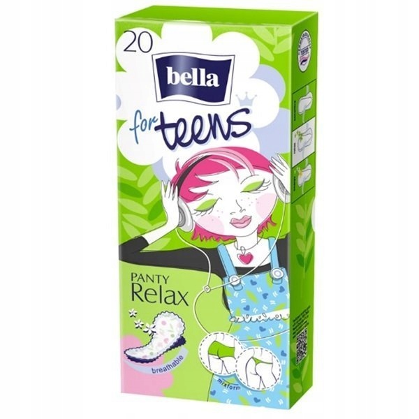 

Wkładki Bella Teens Ultra Relax 20 szt ziel.herbat
