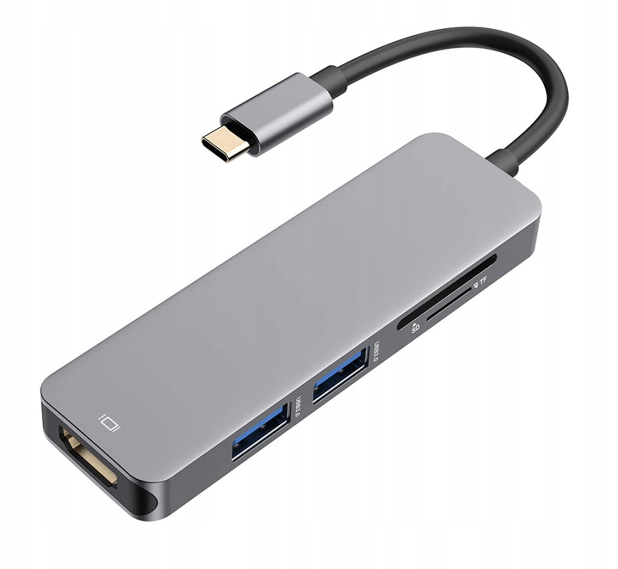 

Adapter 5w1 Hub Usb-c 3.1 Hdmi 4K Sd microSD