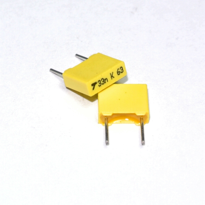 

33nF 63V Mkt 5mm Thopmson kond. [20szt] #900