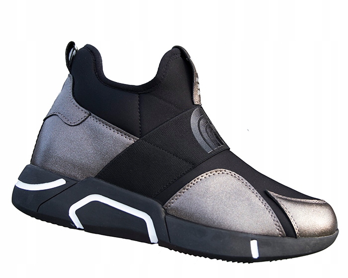 

Sneakersy serce na koturnie Botki Vices Białe