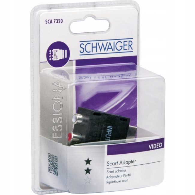 

Adapter Euro 3x Rca (cinch) S-video Schwaiger
