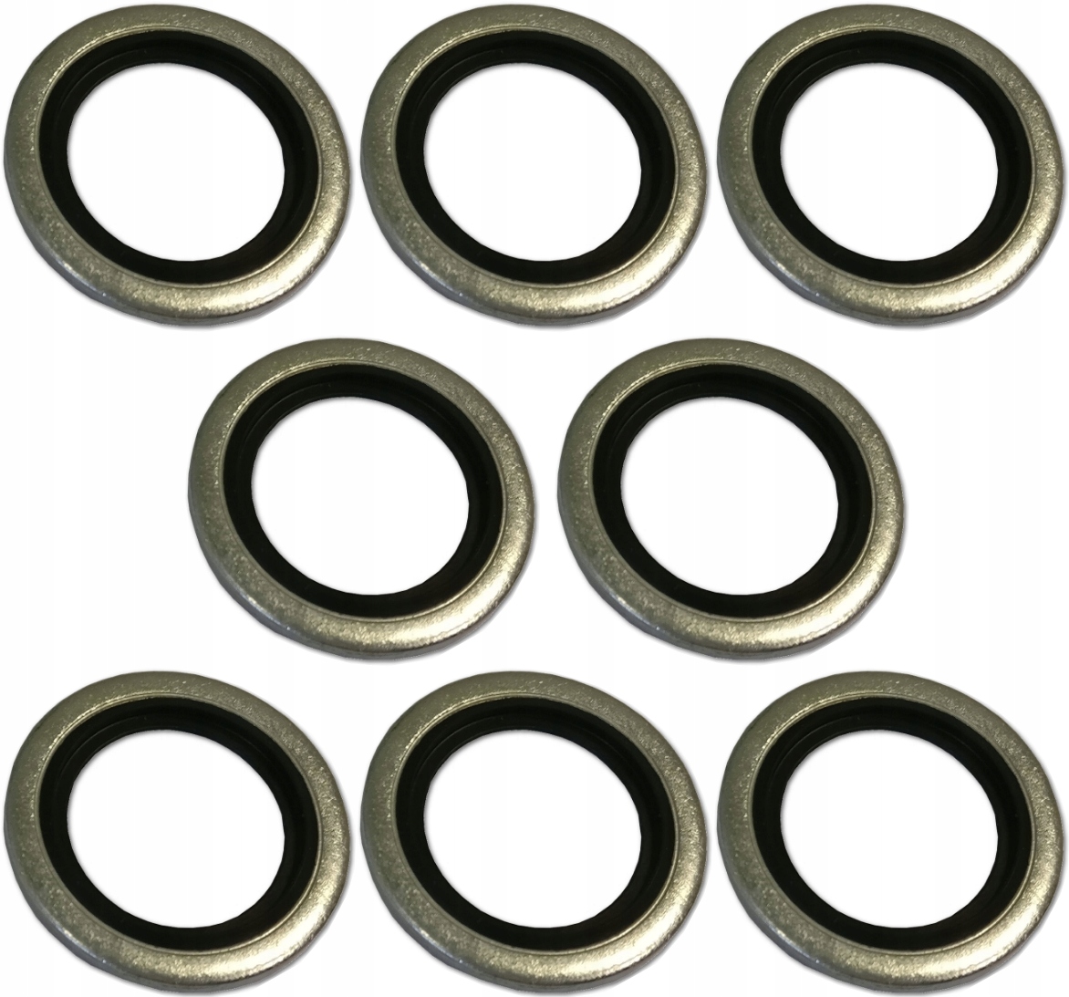 KOMPLET 10x PODKŁADKA METAL GUMA M/G 3/8'' - NYPEL