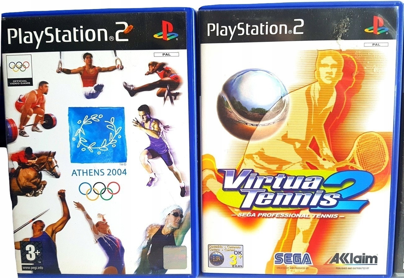 4xGRA PS2 - TENNIS- VIRTUA TENNIS 2 + OLIMPIADA ++ Platforma Sony PlayStation 2 (PS2)