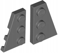 

4You Lego 43722 43723 Skrzydła (l+p) 3X2 C Szary