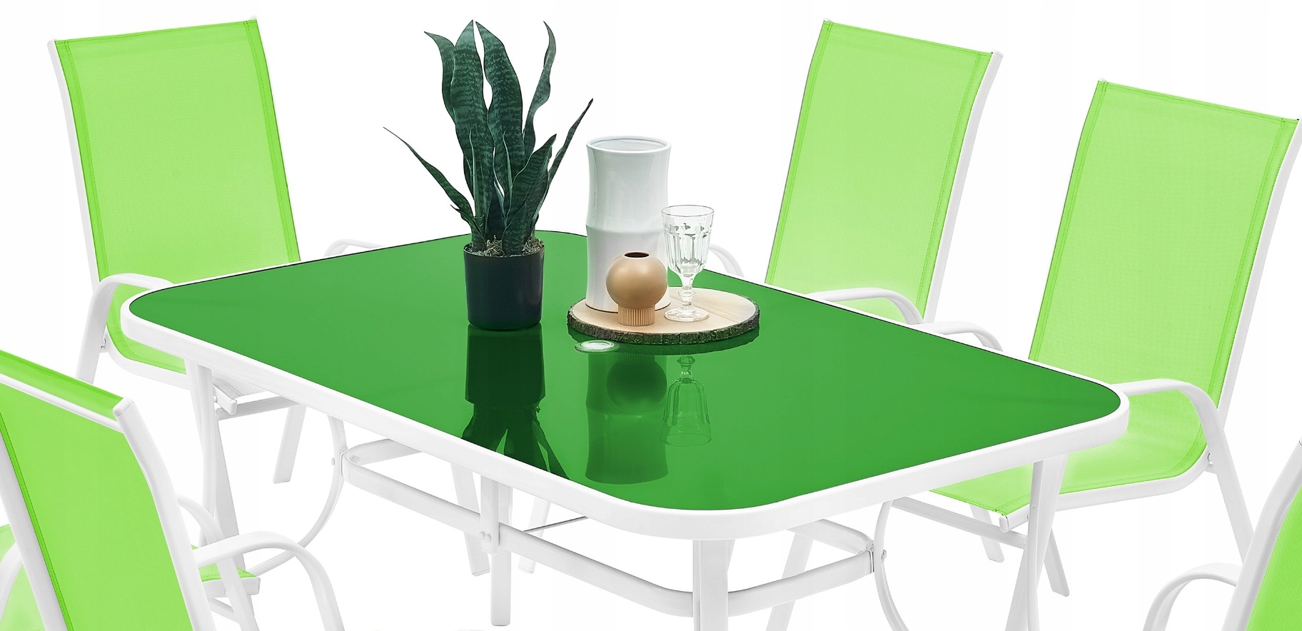 MEBLE OGRODOWE ZESTAW STÓŁ 6+1 NA TARAS BALKON Linia MAT-150