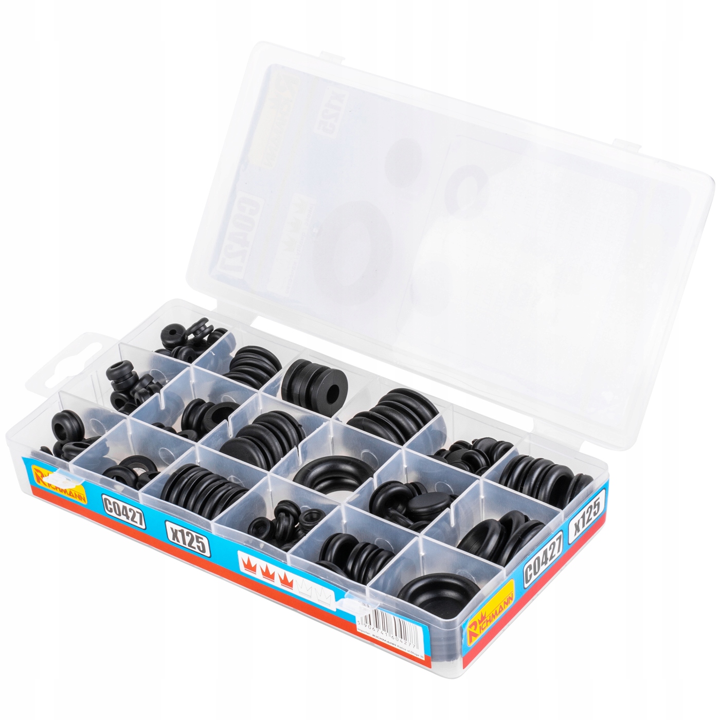 C0427 ZESTAW PODKŁADEK GUMOWYCH ZATYCZKI 127szt.