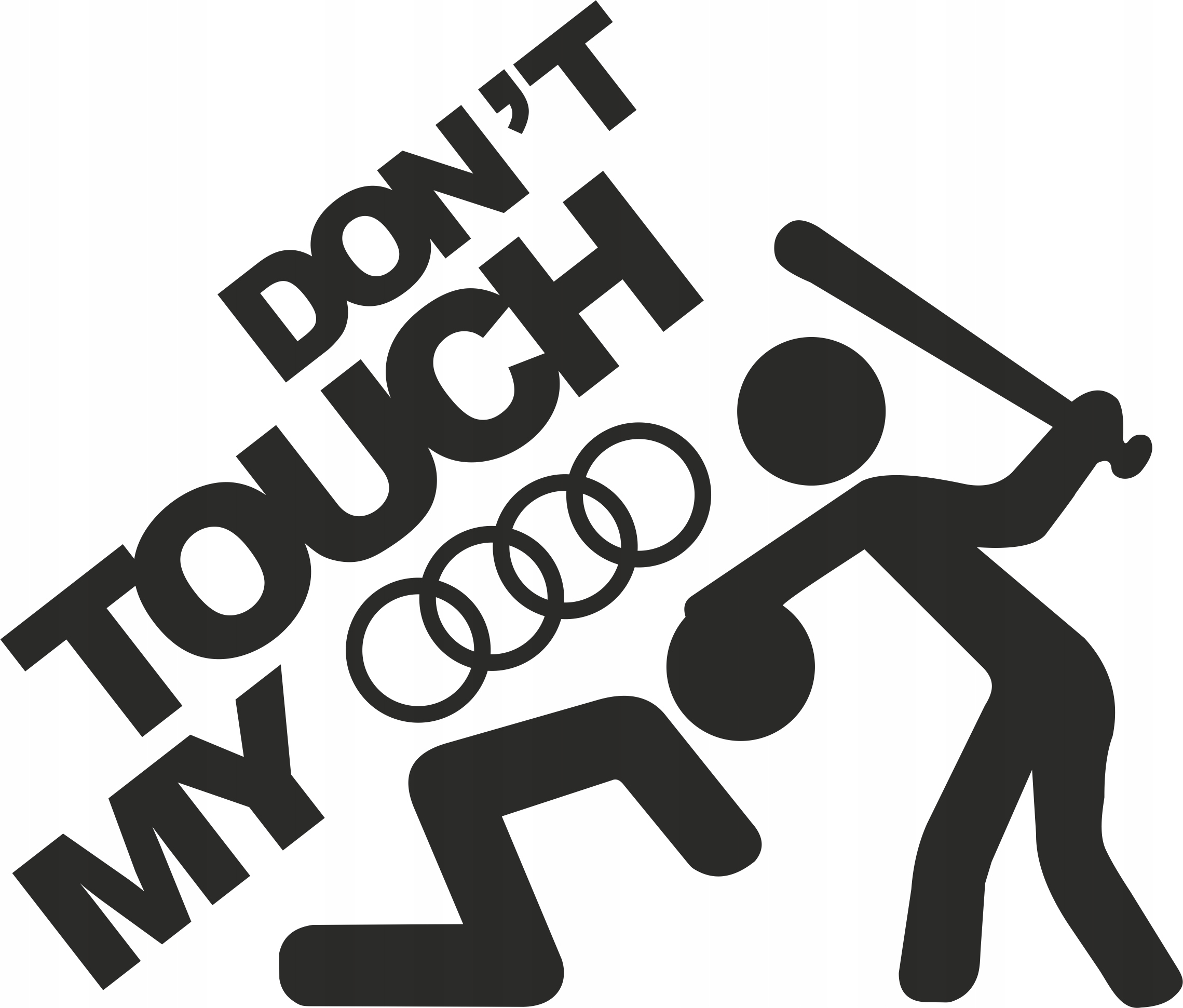 

Don't Touch My Audi naklejka 15 x 12,8 cm