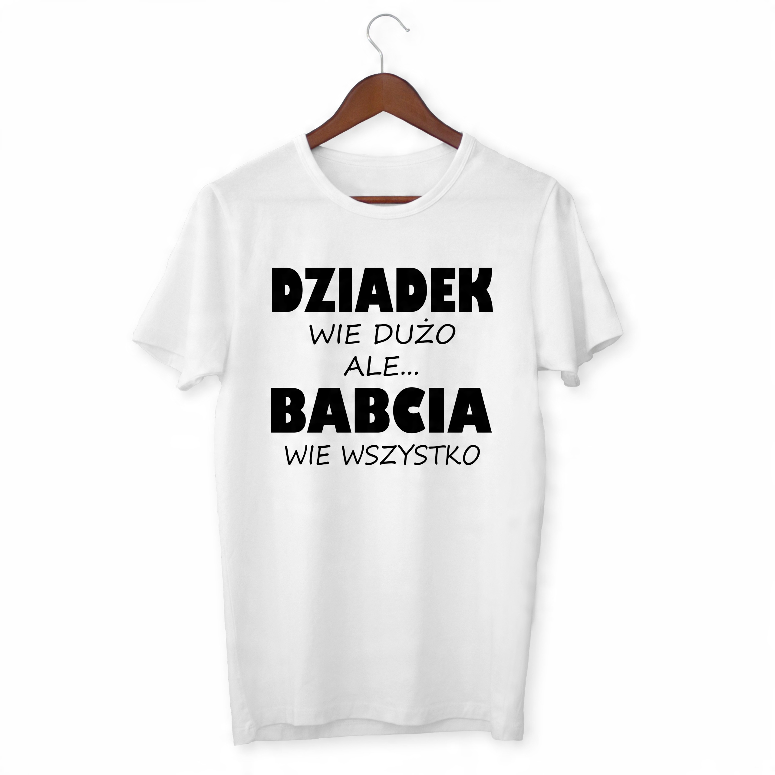 

Koszulka Zabawna Na Prezent Babcia Wie Wszystko