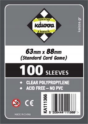 

Koszulki na karty 63x88 mm 100 sztuk Standard Ccg