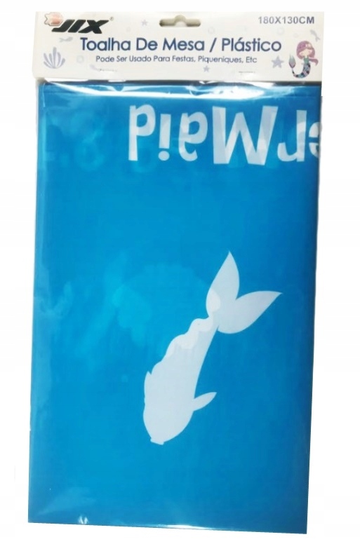 OBRUS FOLIOWY SYRENKA MERMAID 1,8x1,3M NA URODZINY