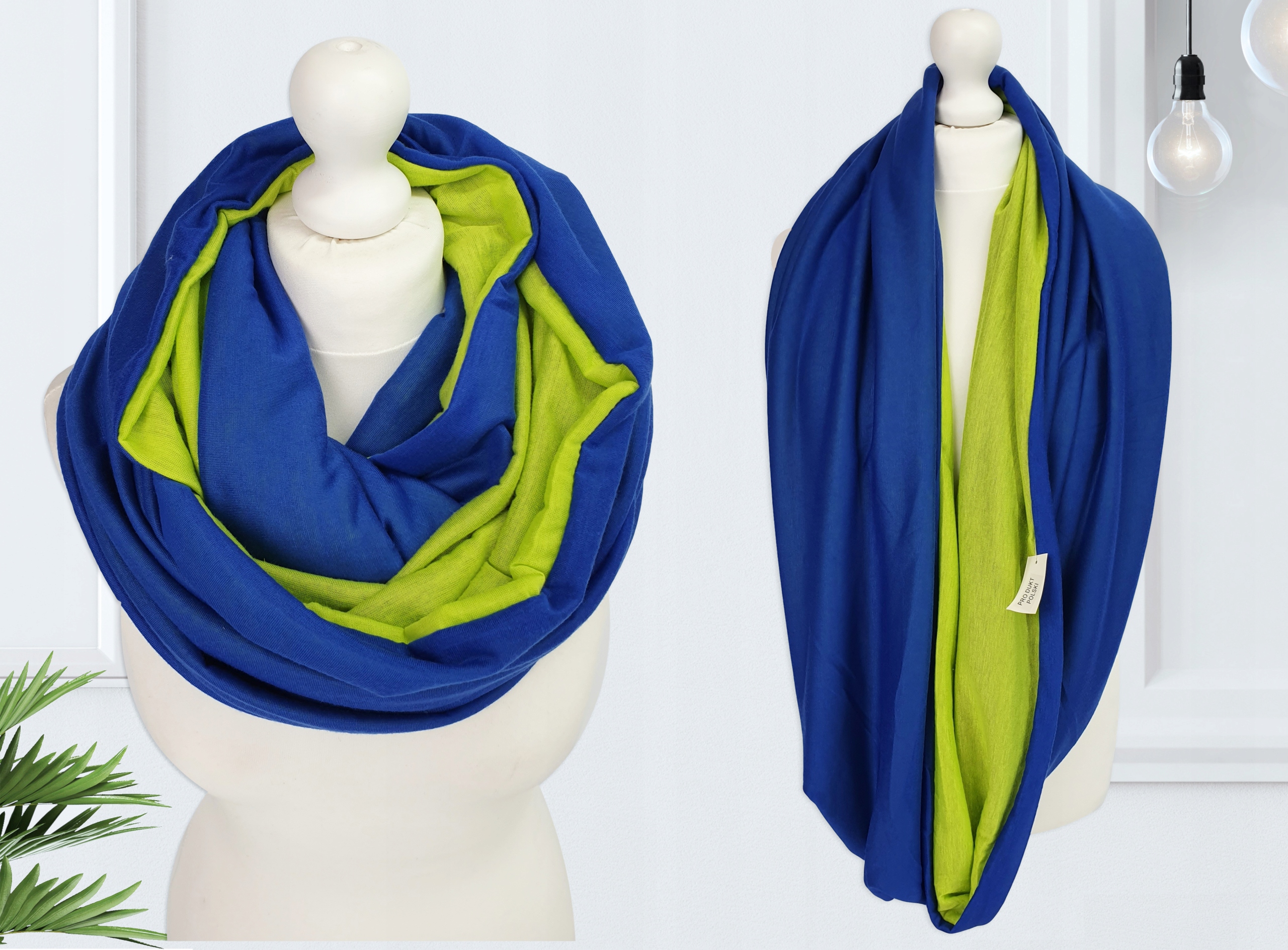 DUŻY PODWÓJNY KOMIN SZAL TUBA BAWEŁNIANY HANDMADE Rodzaj komin