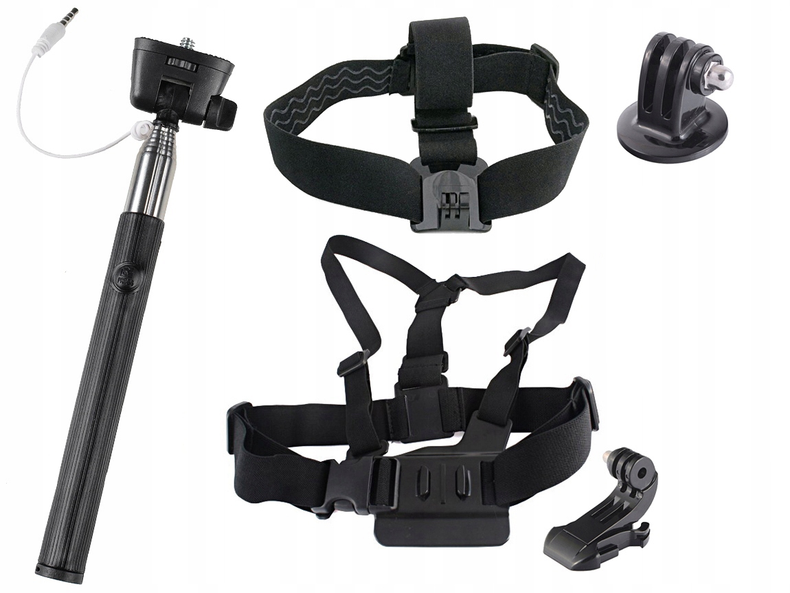

G10 Zestaw GoPro Opaska Na Głowę Szelki Kijek
