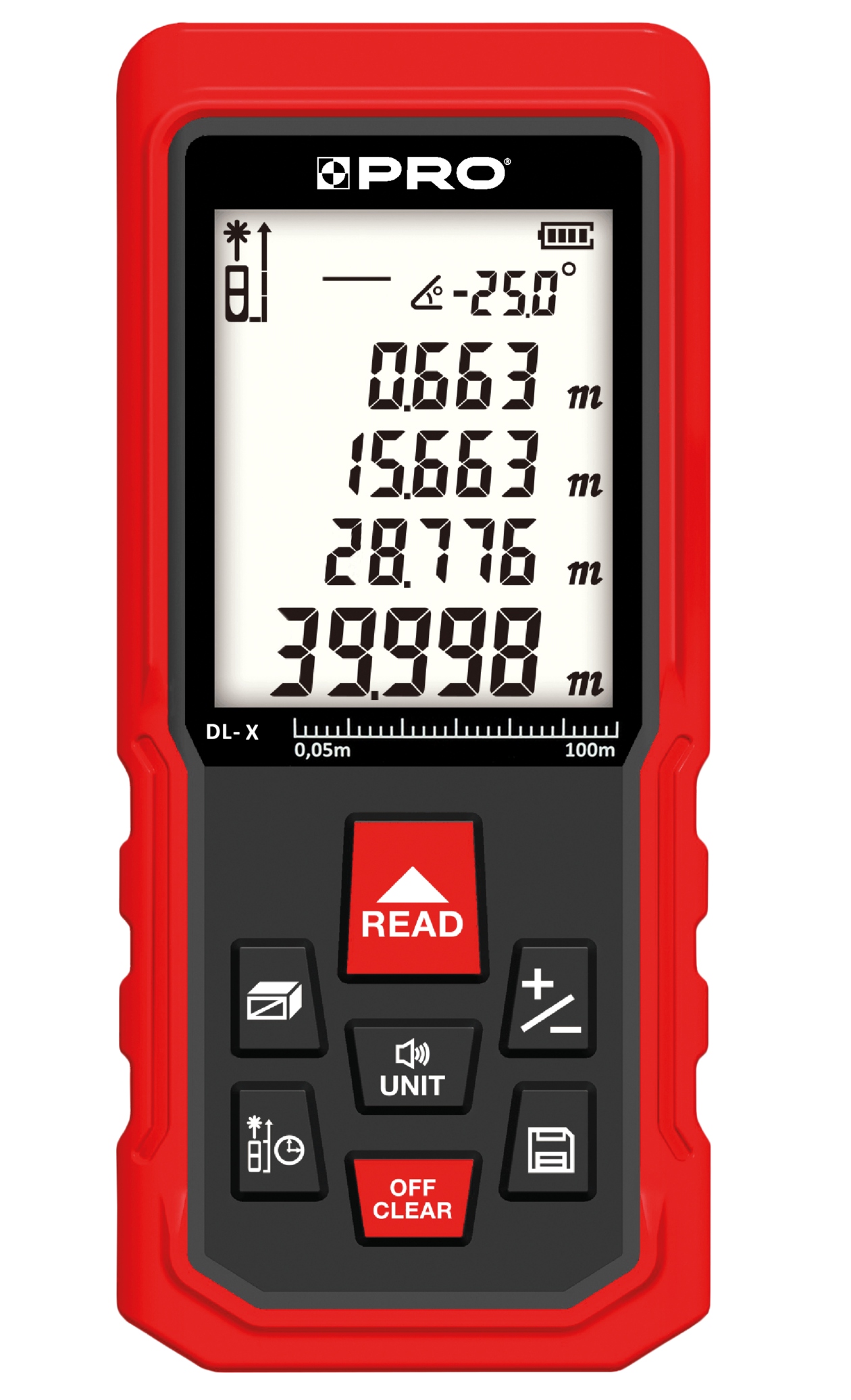 Dálkoměr do interiéru Pro 61-100 m