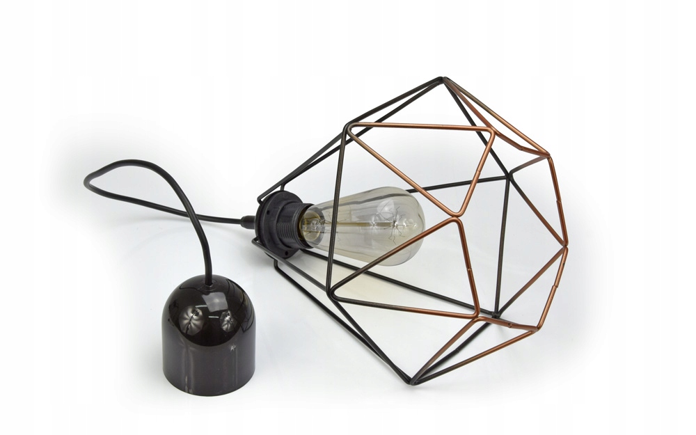 LAMPA SUFITOWA WISZĄCA W STYLU LOFT E27 Z DRUTU Głębokość produktu 80 cm